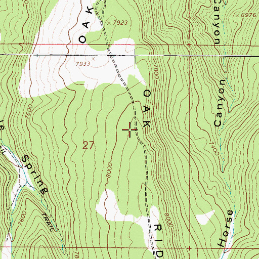 Topographic Map of Oak Ridge, UT