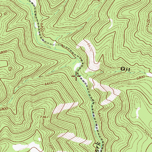 Topographic Map of Oil Hollow, UT