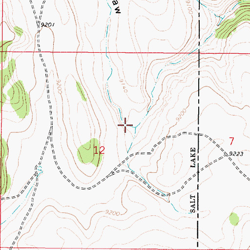 Topographic Map of Okerlund Draw, UT