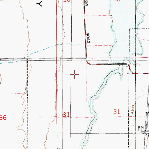 Topographic Map of Old Canyon, UT