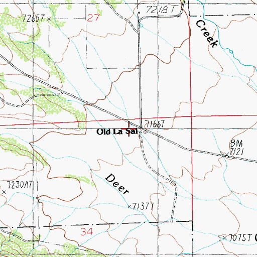Topographic Map of Old La Sal, UT