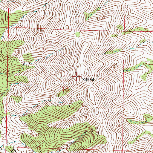 Topographic Map of Onaqui Mountains, UT