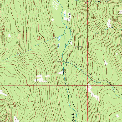 Topographic Map of Ostler Fork, UT