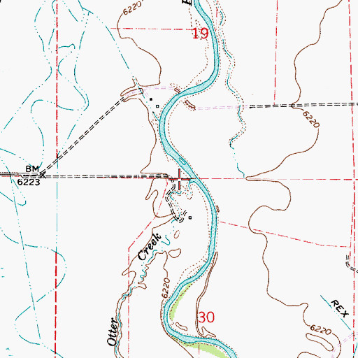 Topographic Map of Otter Creek, UT