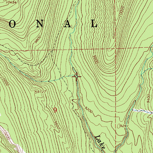Topographic Map of Ottoson Creek, UT