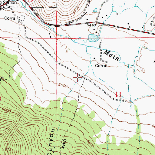 Topographic Map of Owens Canyon, UT