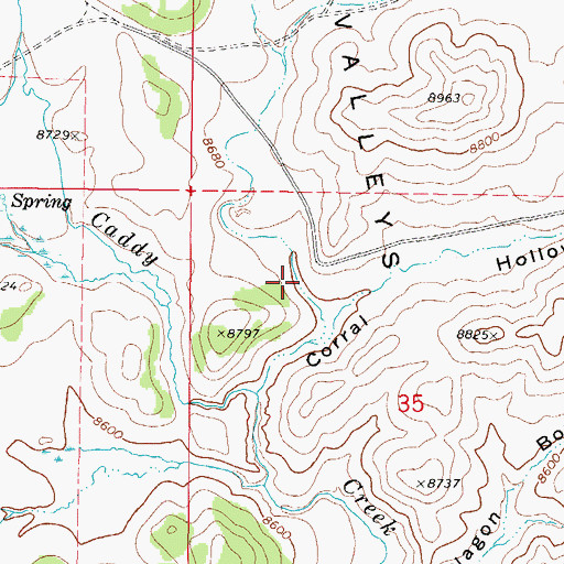 Topographic Map of Owens Hollow, UT