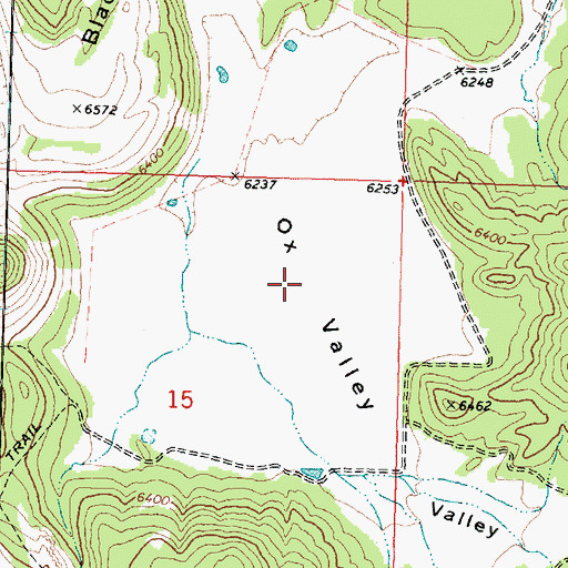 Topographic Map of Ox Valley, UT