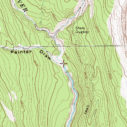 Topographic Map of Painter Draw, UT
