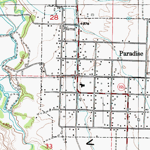Topographic Map of Paradise, UT