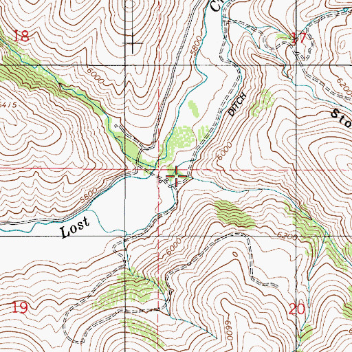 Topographic Map of Paradise Canyon, UT