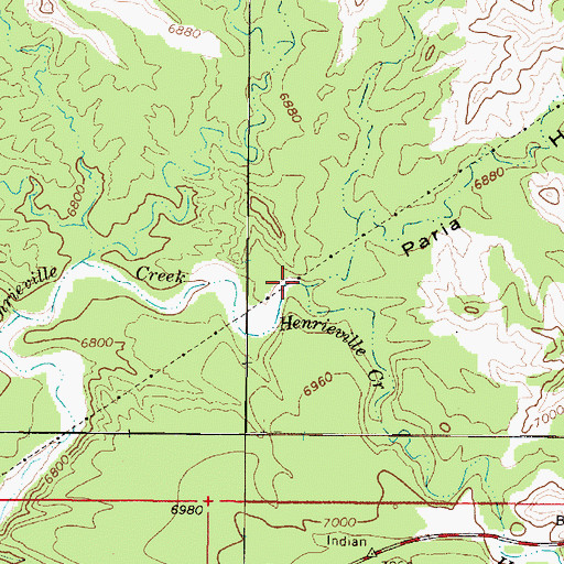 Topographic Map of Paria Hollow, UT