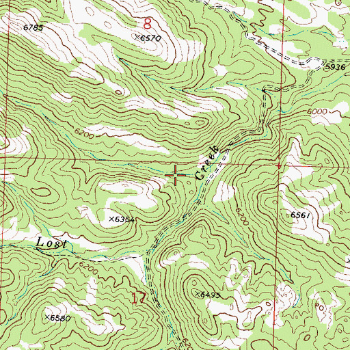Topographic Map of Park Canyon, UT