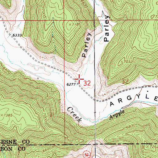 Topographic Map of Parley Canyon, UT