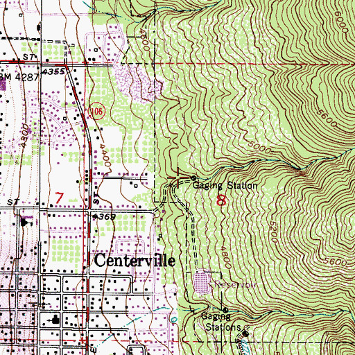 Topographic Map of Parrish Creek, UT