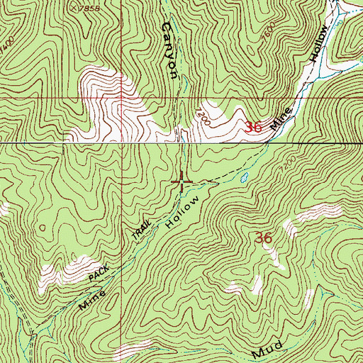 Topographic Map of Partridge Canyon, UT