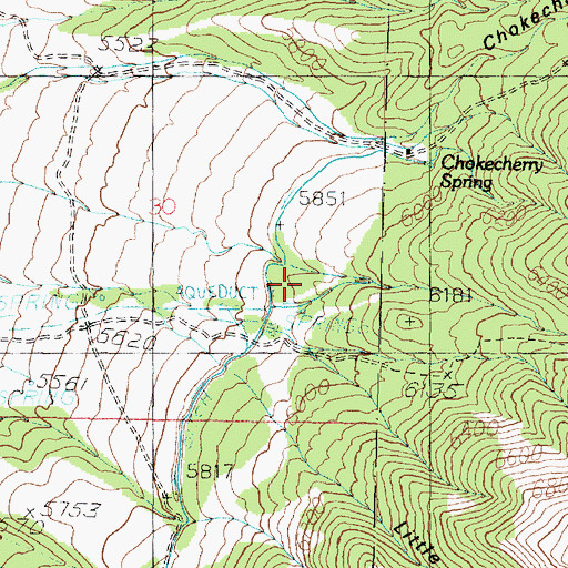 Topographic Map of Pass Canyon, UT