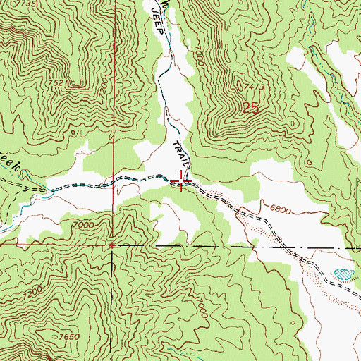 Topographic Map of Pasture Wash, UT