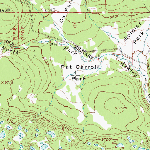 Topographic Map of Pat Carroll Park, UT