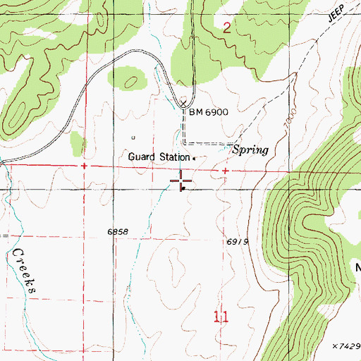 Topographic Map of Pavant Ranger Station, UT