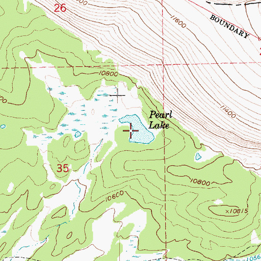 Topographic Map of Pearl Lake, UT