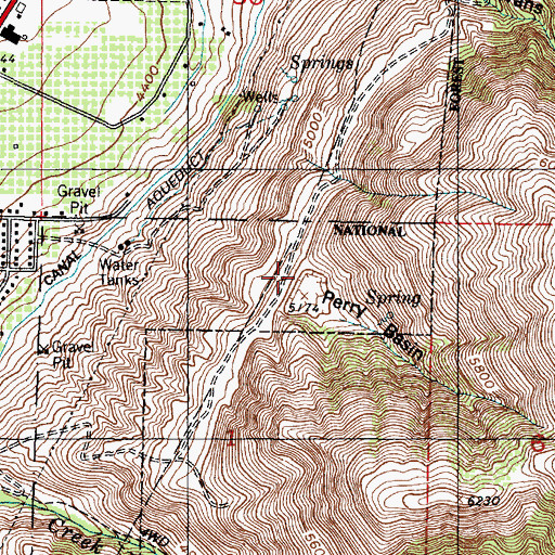 Topographic Map of Perry Basin, UT