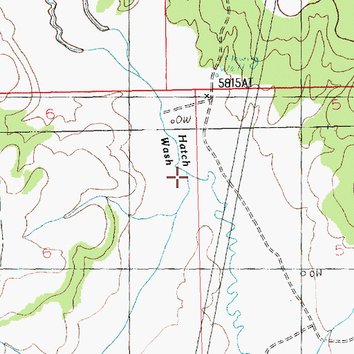 Topographic Map of Peters Canyon, UT