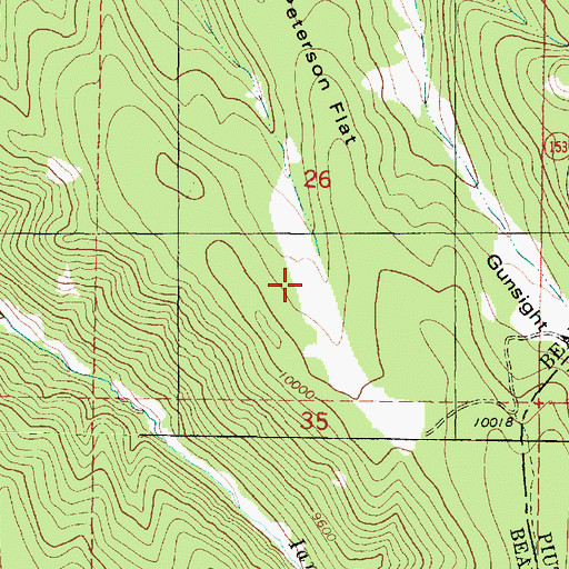 Topographic Map of Peterson Flat, UT
