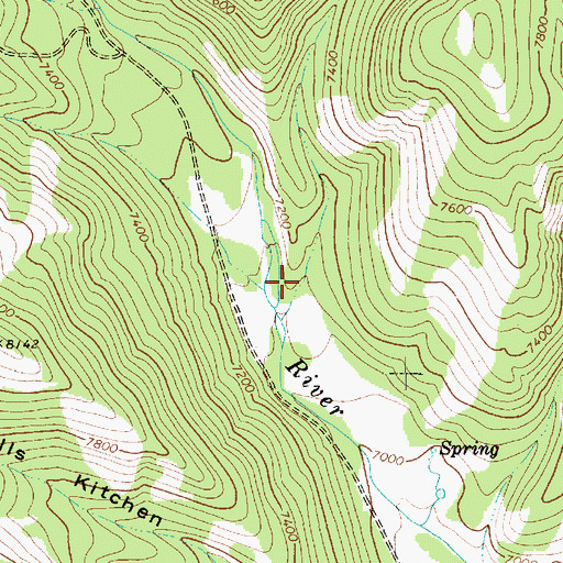 Topographic Map of Peterson Hollow, UT