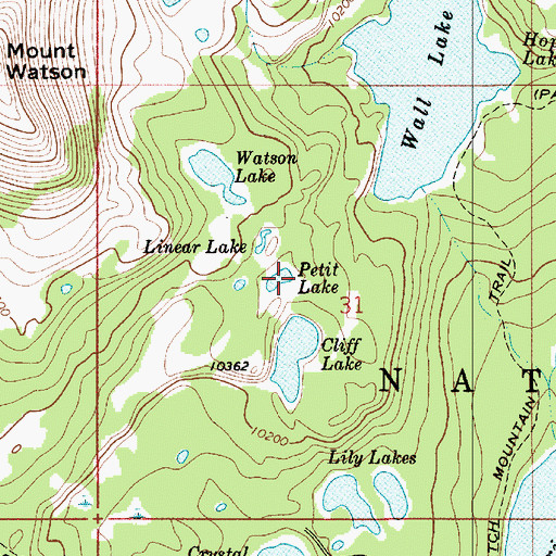 Topographic Map of Petit Lake, UT