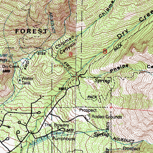 Topographic Map of Phelps Canyon, UT