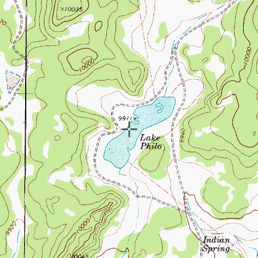 Topographic Map of Lake Philo, UT