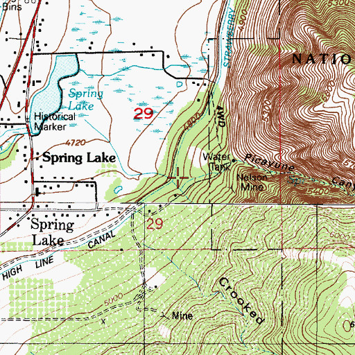 Topographic Map of Picayune Canyon, UT
