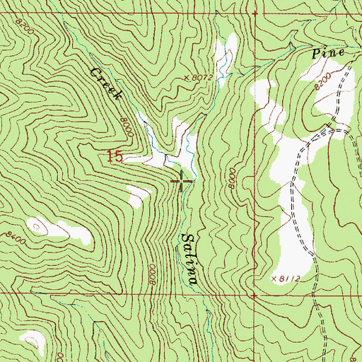 Topographic Map of Picklekeg Creek, UT