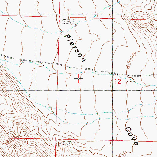 Topographic Map of Pierce Canyon, UT