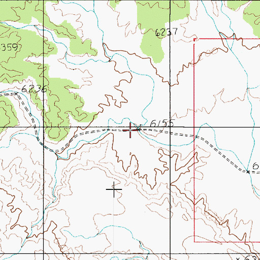 Topographic Map of Pierce Draw, UT