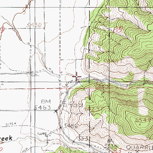 Topographic Map of Pigeon Creek, UT