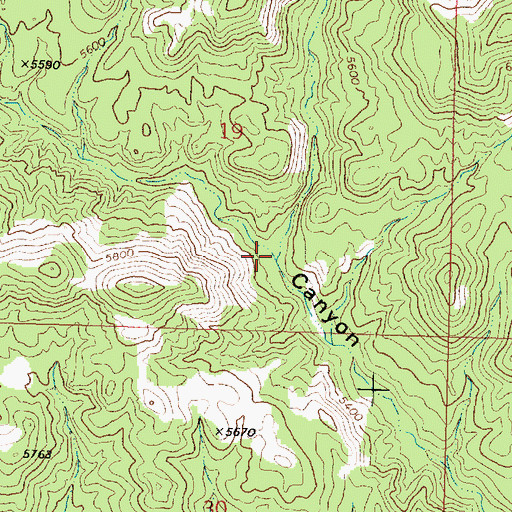 Topographic Map of Pilot Creek, UT