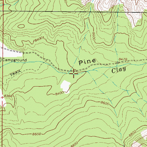 Topographic Map of Pine Canyon, UT