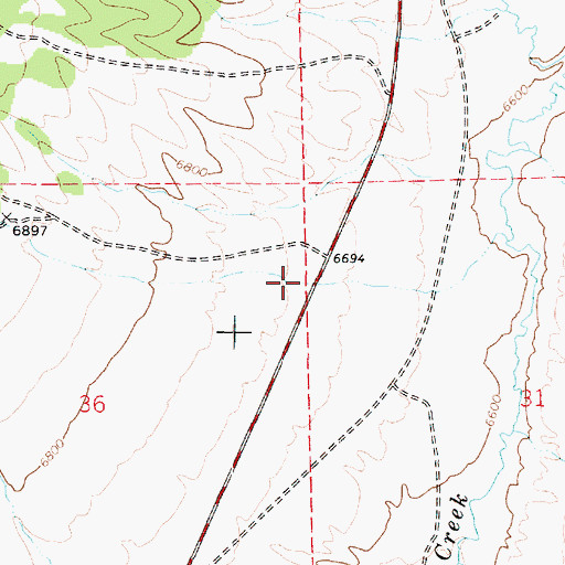 Topographic Map of Pine Canyon, UT