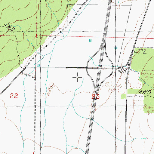 Topographic Map of Pine Creek, UT