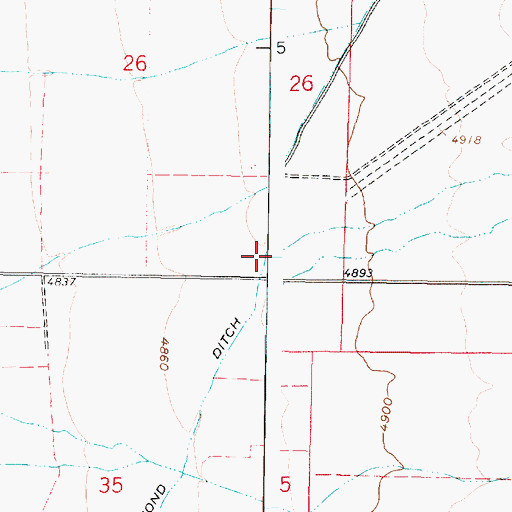 Topographic Map of Pine Creek, UT