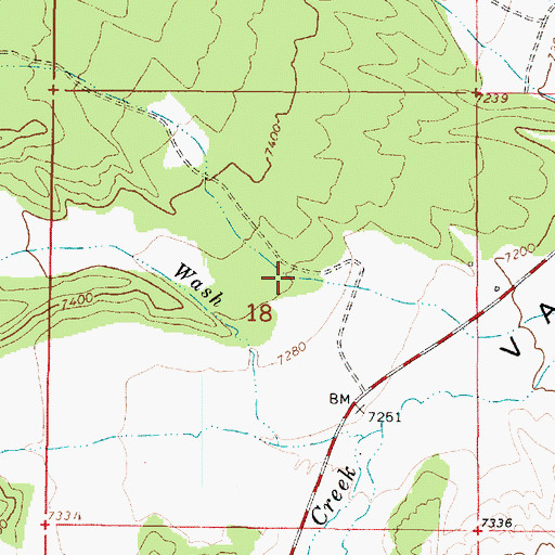 Topographic Map of Pine Hollow, UT