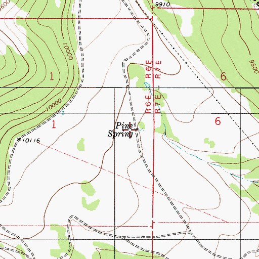 Topographic Map of Pine Spring, UT