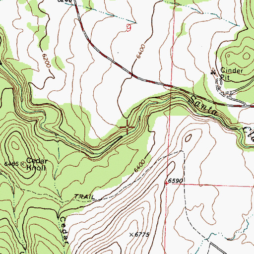 Topographic Map of Pine Valley, UT
