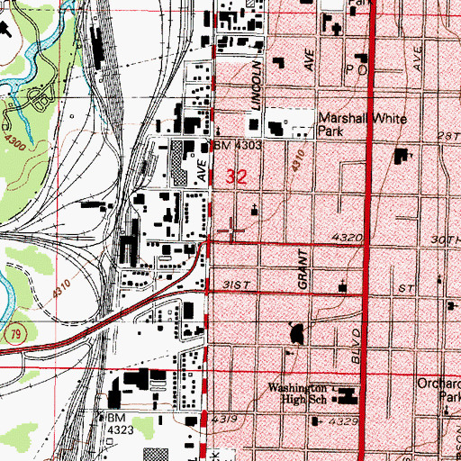 Topographic Map of Pingree School, UT