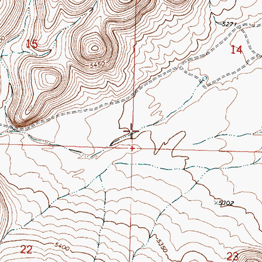 Topographic Map of Pinon Park Wash, UT