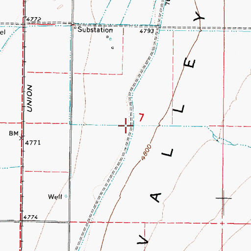 Topographic Map of Pioneer Creek, UT