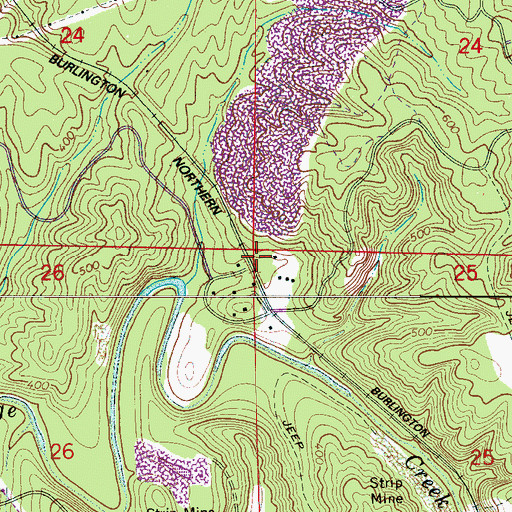 Topographic Map of Parkville (historical), AL
