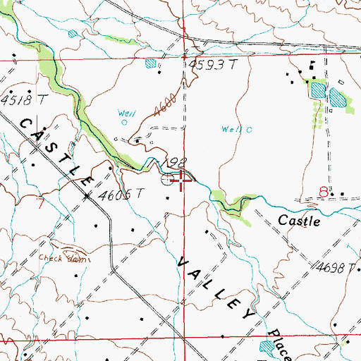 Topographic Map of Placer Creek, UT